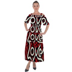 Love Rope Cartoon Shoulder Straps Boho Maxi Dress  by Bedest