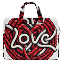 Love Rope Cartoon Macbook Pro 16  Double Pocket Laptop Bag 