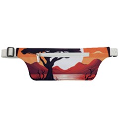 Tree Lake Bird Active Waist Bag