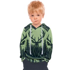 Deer Forest Nature Kids  Overhead Hoodie by Bedest