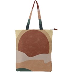 Sunrise Sunset Desert Wall Art Double Zip Up Tote Bag by Bedest