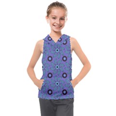 Floral Seamless Pattern Kids  Sleeveless Hoodie by Ket1n9