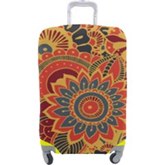 Bright Seamless Pattern With Paisley Mehndi Elements Hand Drawn Wallpaper With Floral Traditional In Luggage Cover (large) by Ket1n9