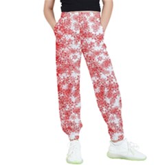 Christmas New Year Snowflake Deer Kids  Joggers by Ndabl3x