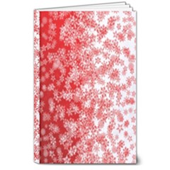 Christmas New Year Snowflake Deer 8  X 10  Hardcover Notebook