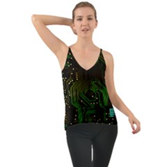 Circuits Circuit Board Green Technology Chiffon Cami