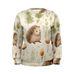 Hedgehog Mushroom Women s Sweatshirt by Ndabl3x