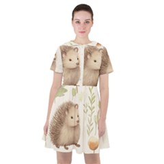 Hedgehog Mushroom Sailor Dress by Ndabl3x