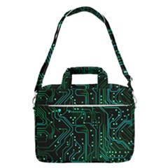 Circuits Circuit Board Green Macbook Pro 16  Shoulder Laptop Bag