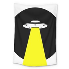 Ufo Flying Saucer Extraterrestrial Large Tapestry by Cendanart