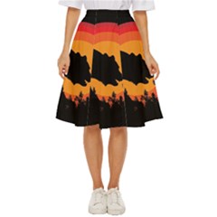 Forest Bear Silhouette Sunset Classic Short Skirt by Cendanart