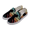 Monster Yeti Social Distance Monkey Women s Canvas Slip Ons View2