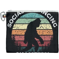 Monster Yeti Social Distance Monkey Canvas Cosmetic Bag (xxxl) by Cendanart