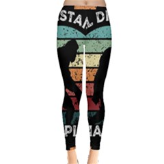 Monster Yeti Social Distance Monkey Inside Out Leggings by Cendanart