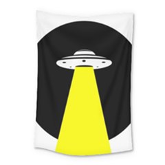 Ufo Flying Saucer Extraterrestrial Small Tapestry by Cendanart