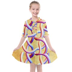 Math Prototype Kids  All Frills Chiffon Dress by Ndesign