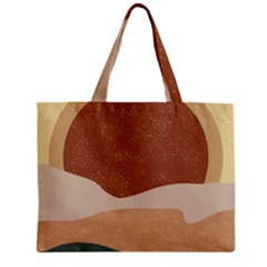 Sunrise Sunset Desert Wall Art Zipper Mini Tote Bag by Bedest