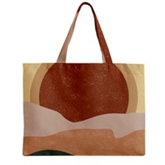 Sunrise Sunset Desert Wall Art Zipper Mini Tote Bag