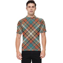 Tartan Scotland Seamless Plaid Pattern Vector Retro Background Fabric Vintage Check Color Square Geo Men s Short Sleeve Rash Guard by Ket1n9