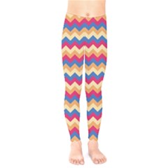 Zigzag Pattern Seamless Zig Zag Background Color Kids  Classic Winter Leggings by Ket1n9