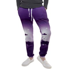 Ufo Illustration Style Minimalism Silhouette Men s Jogger Sweatpants