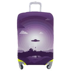 Ufo Illustration Style Minimalism Silhouette Luggage Cover (Medium)