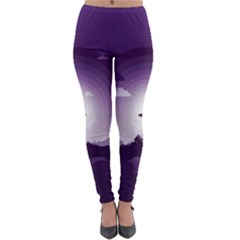 Ufo Illustration Style Minimalism Silhouette Lightweight Velour Leggings