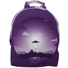 Ufo Illustration Style Minimalism Silhouette Mini Full Print Backpack