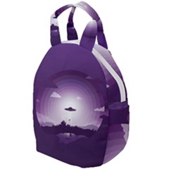 Ufo Illustration Style Minimalism Silhouette Travel Backpack