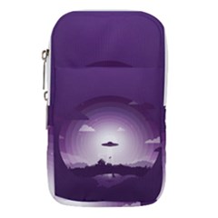 Ufo Illustration Style Minimalism Silhouette Waist Pouch (Large)