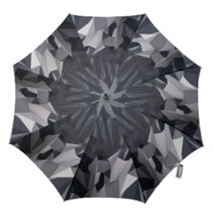 Gray Mountain Illustration Grey Mountain Digital Hook Handle Umbrellas (large) by Cendanart