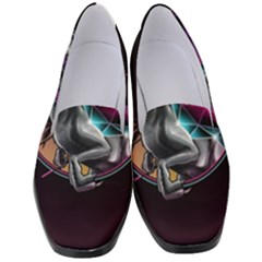 Style Dinosaur  80s Synth Retrowave Women s Classic Loafer Heels