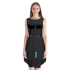 Tetris Game Sleeveless Chiffon Dress  