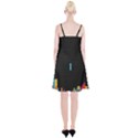 Tetris Game Spaghetti Strap Velvet Dress View2