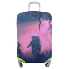 Beeple Astronaut Spacesuit 3d Digital Art Artwork Jungle Luggage Cover (medium) by Cendanart