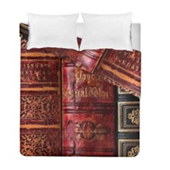 Books Old Duvet Cover Double Side (Full/ Double Size)