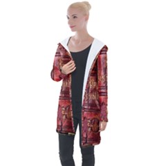 Books Old Longline Hooded Cardigan