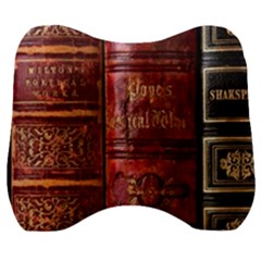 Books Old Velour Head Support Cushion