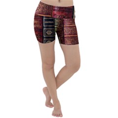 Books Old Lightweight Velour Yoga Shorts