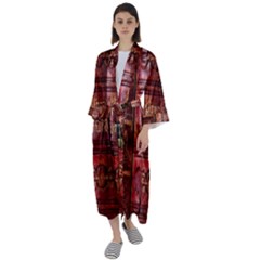 Books Old Maxi Satin Kimono