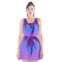 Palm Tree Vaporwave Synthwave Retro Style Scoop Neck Skater Dress View1