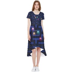 Retro Games High Low Boho Dress by Cendanart