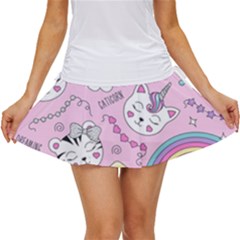 Beautiful Cute Animals Pattern Pink Women s Skort by Grandong