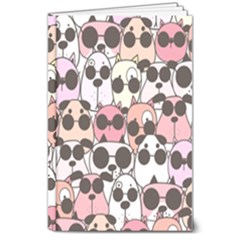 Cute Dog Seamless Pattern Background 8  X 10  Hardcover Notebook