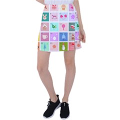 Christmas Wreath Advent Tennis Skirt