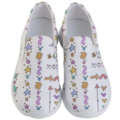 Doodles Border Letter Ornament Men s Lightweight Slip Ons by Bedest