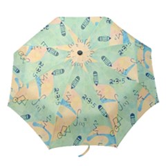 Background School Doodles Graphic Folding Umbrellas