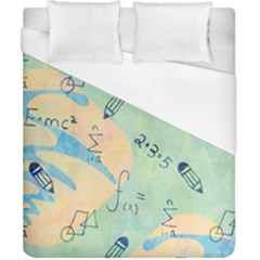 Background School Doodles Graphic Duvet Cover (california King Size)