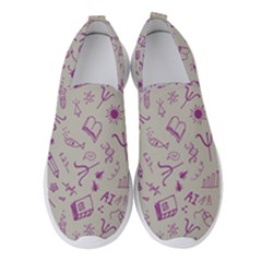 Abstract Design Background Pattern Women s Slip On Sneakers