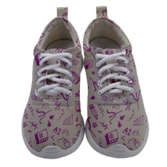 Abstract Design Background Pattern Women Athletic Shoes